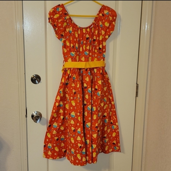 Disney Dresses & Skirts - ADULT XS DISNEY PARKS PINEAPPLE SWIRL DOLE WHIP DRESS